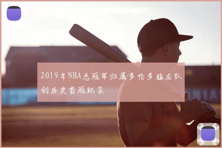 2019年NBA总冠军归属多伦多猛龙队创历史首冠纪录